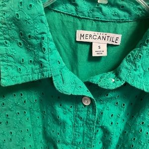 J. Crew mercantile green dress